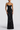 Women's Black Floral Corset Maxi Dress