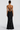 Women's Black Floral Corset Maxi Dress