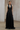Women's Black Gathered Maxi Dress