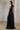 Women's Black Gathered Maxi Dress