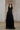 Women's Black Gathered Maxi Dress