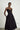 Women's Black Off-Shoulder Corset Midi Dress
