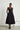 Women's Black Off-Shoulder Corset Midi Dress
