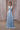 Women's Blue Gathered Maxi Dress