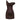Women's Brown One Shoulder Satin Mini Dress