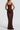 Women's Brown Ruched Corset Maxi Dress