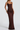 Women's Brown Ruched Corset Maxi Dress