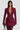 Women's Burgundy Ruched Blazer Mini Dress