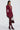 Women's Burgundy Ruched Blazer Mini Dress