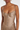Women's Gold Glossy Pleated Corset Maxi Dress