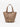 Women's Luxe Taupe Leather Bucket Bag
