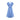 Women's Petal-Detail Drawstring Maxi Dress in Blue
