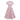 Women's Pink Guipure-Lace Midi Dress
