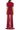 Women's Red Asymmetrical Ruched Maxi Dress