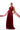 Women's Red Gathered Maxi Dress