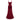 Women's Red Ruched Corset Maxi Dress