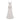 Women's White Ruched Corset Maxi Dress