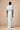 Women's Asymmetrical Pleated Maxi Dress in Baby-Blue